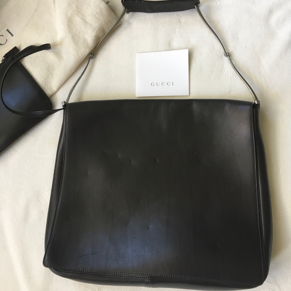 GUCCI LEATHER BAG - Picture 4 of 4